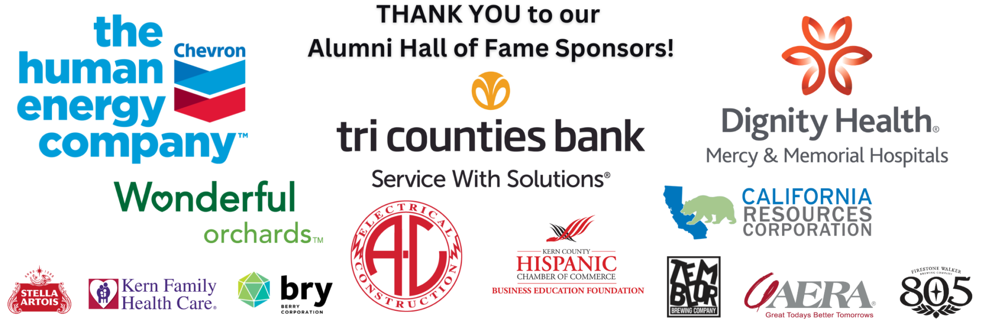 2023 BC Alumni Hall of Fame Sponsors
