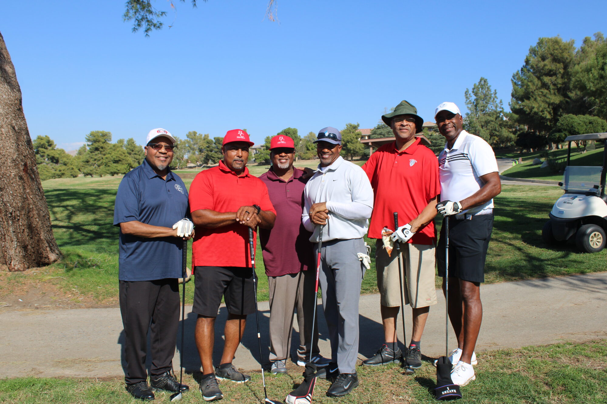 A team of golfers 