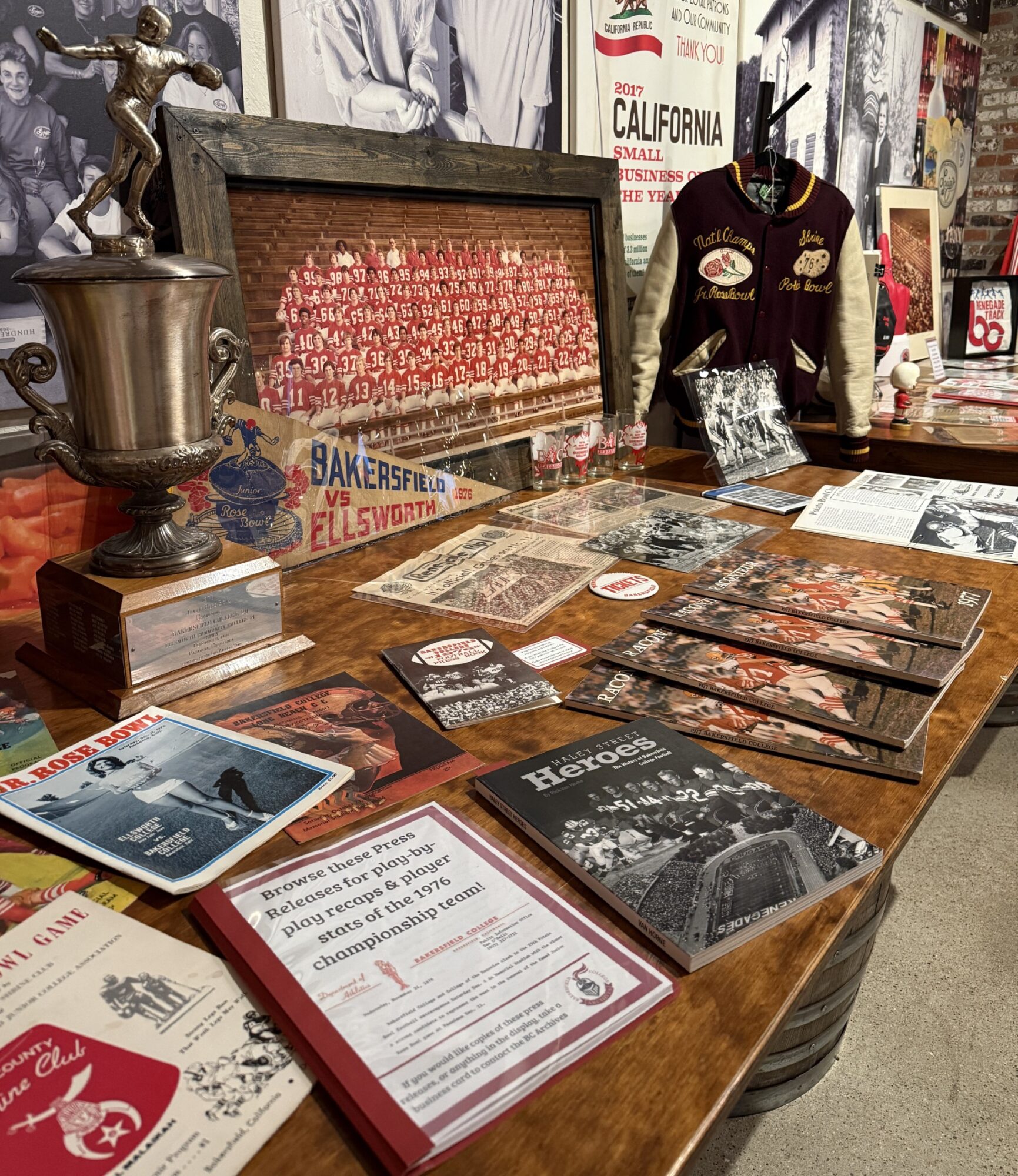 BC Archives artifacts spread on a table