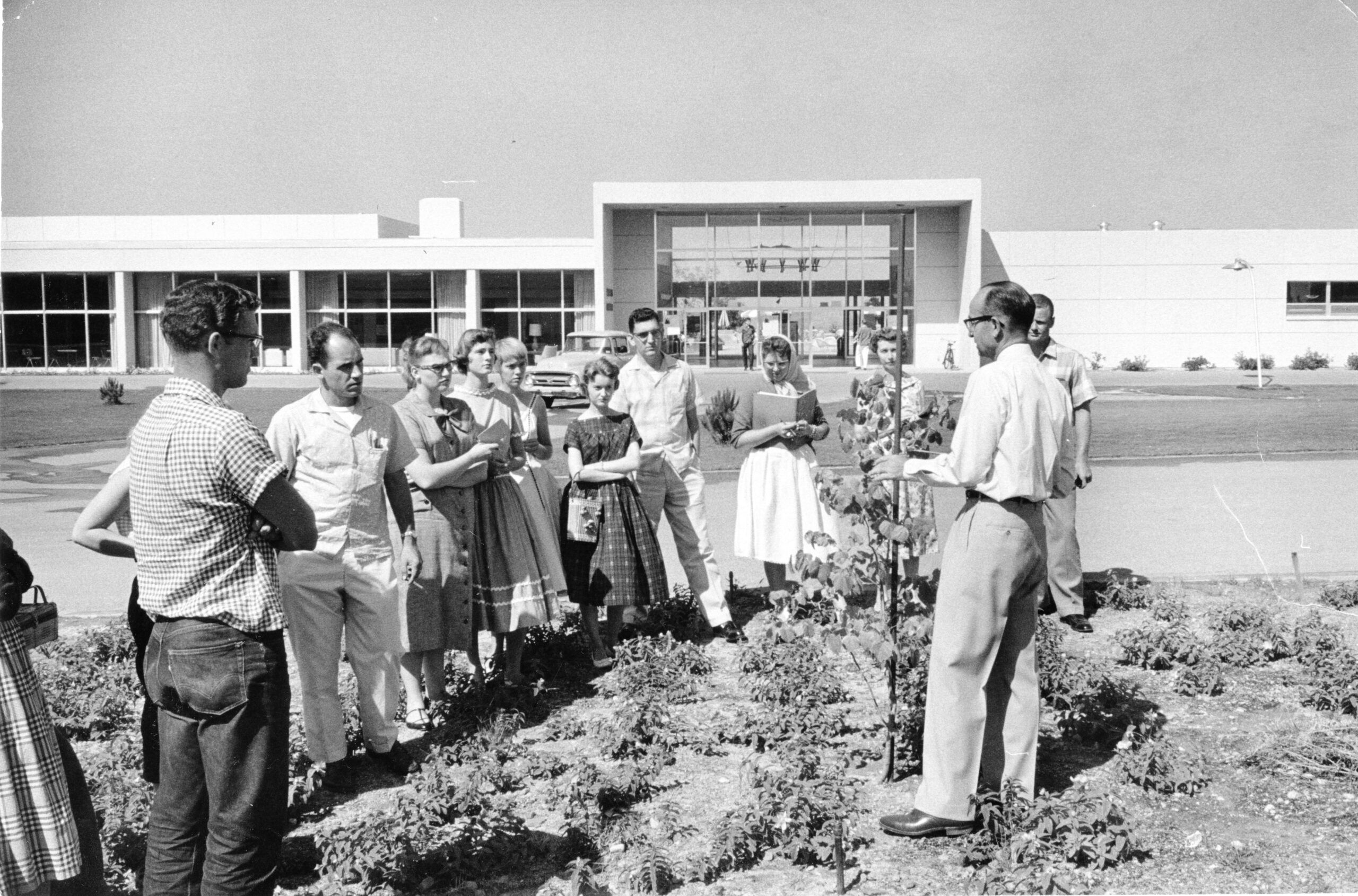 A group of people at the Campus Center 